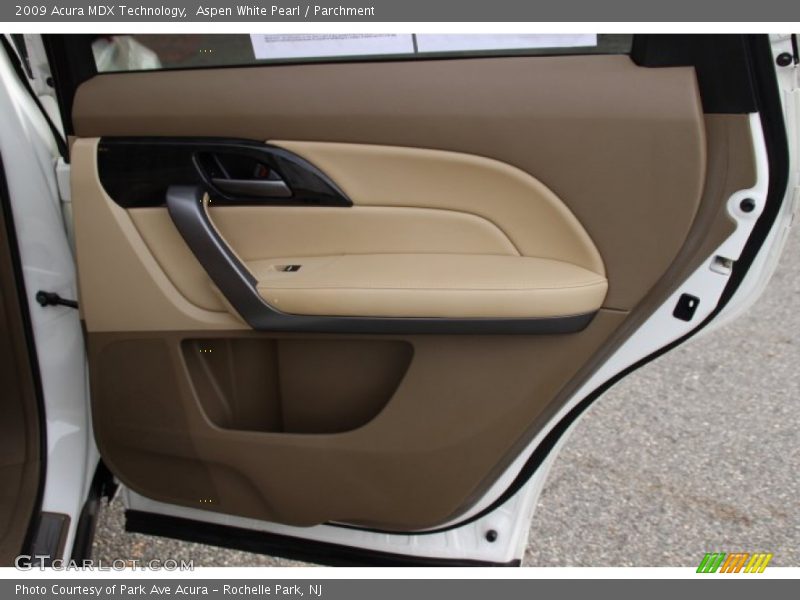 Aspen White Pearl / Parchment 2009 Acura MDX Technology