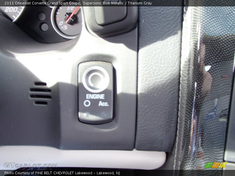 Supersonic Blue Metallic / Titanium Gray 2011 Chevrolet Corvette Grand Sport Coupe