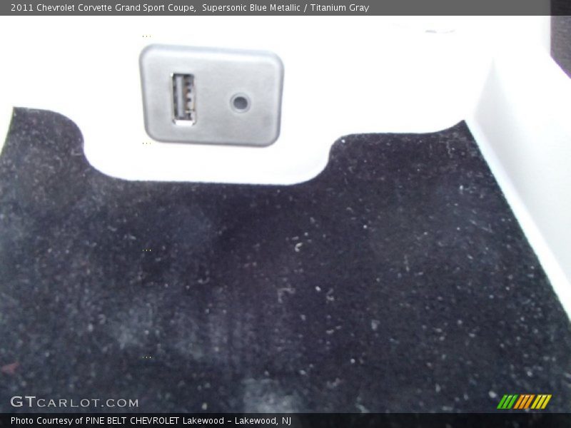 Supersonic Blue Metallic / Titanium Gray 2011 Chevrolet Corvette Grand Sport Coupe