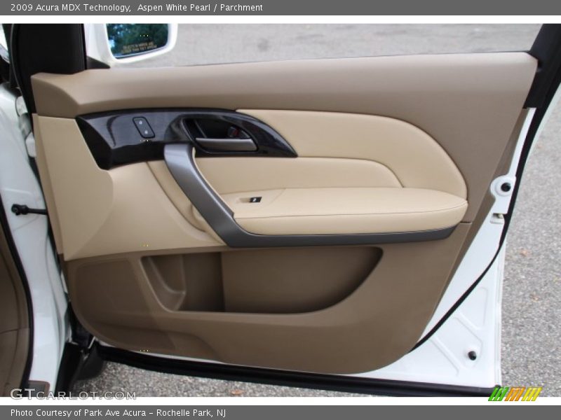 Aspen White Pearl / Parchment 2009 Acura MDX Technology