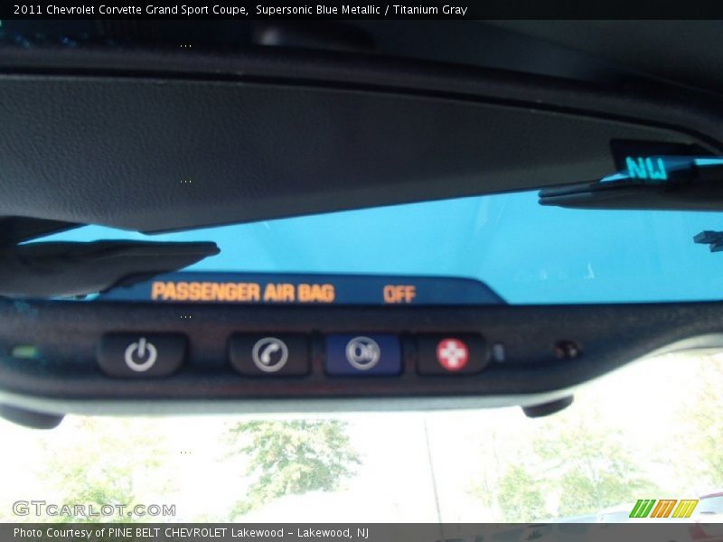 Supersonic Blue Metallic / Titanium Gray 2011 Chevrolet Corvette Grand Sport Coupe
