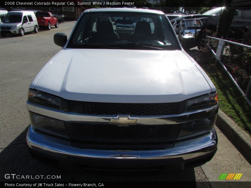 Summit White / Medium Pewter 2008 Chevrolet Colorado Regular Cab