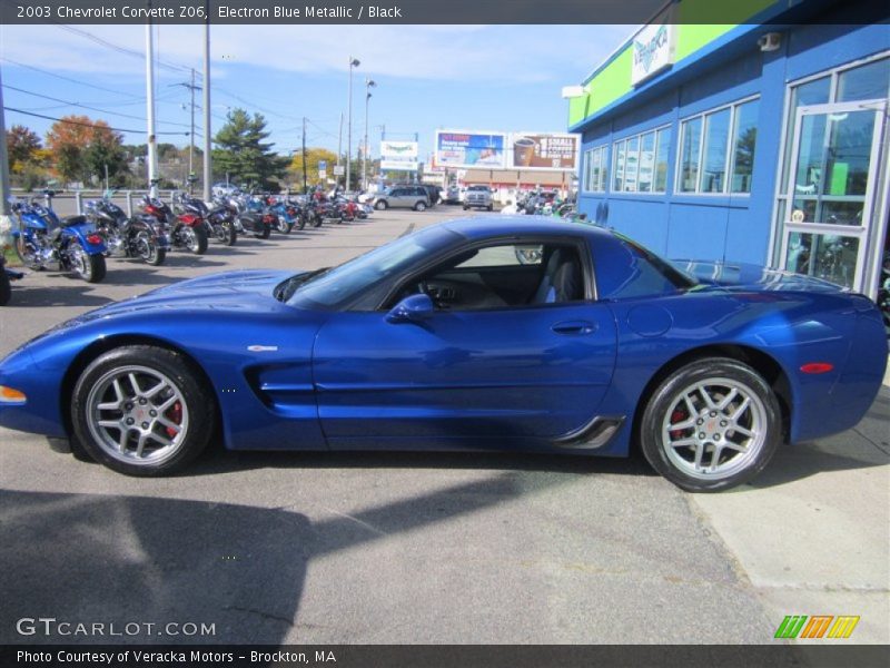 Electron Blue Metallic / Black 2003 Chevrolet Corvette Z06