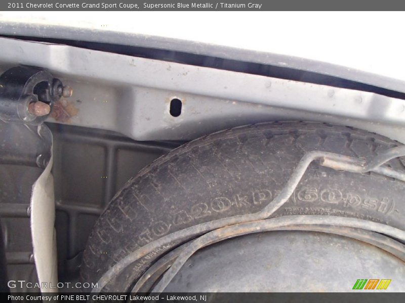 Supersonic Blue Metallic / Titanium Gray 2011 Chevrolet Corvette Grand Sport Coupe