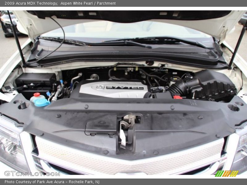 Aspen White Pearl / Parchment 2009 Acura MDX Technology