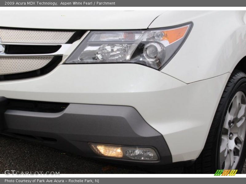 Aspen White Pearl / Parchment 2009 Acura MDX Technology