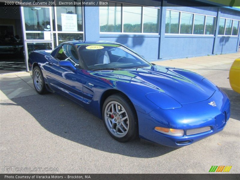 Electron Blue Metallic / Black 2003 Chevrolet Corvette Z06
