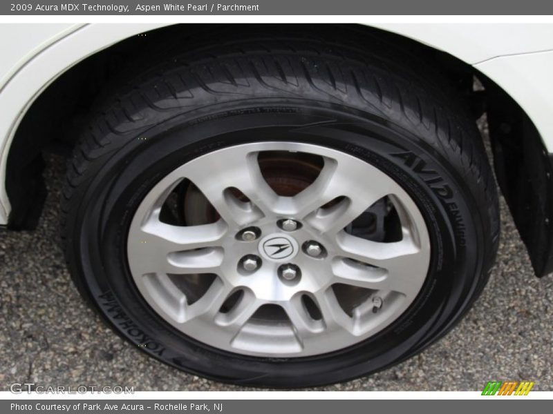 Aspen White Pearl / Parchment 2009 Acura MDX Technology