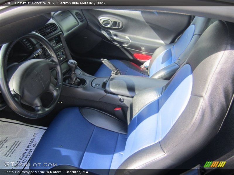 Electron Blue Metallic / Black 2003 Chevrolet Corvette Z06