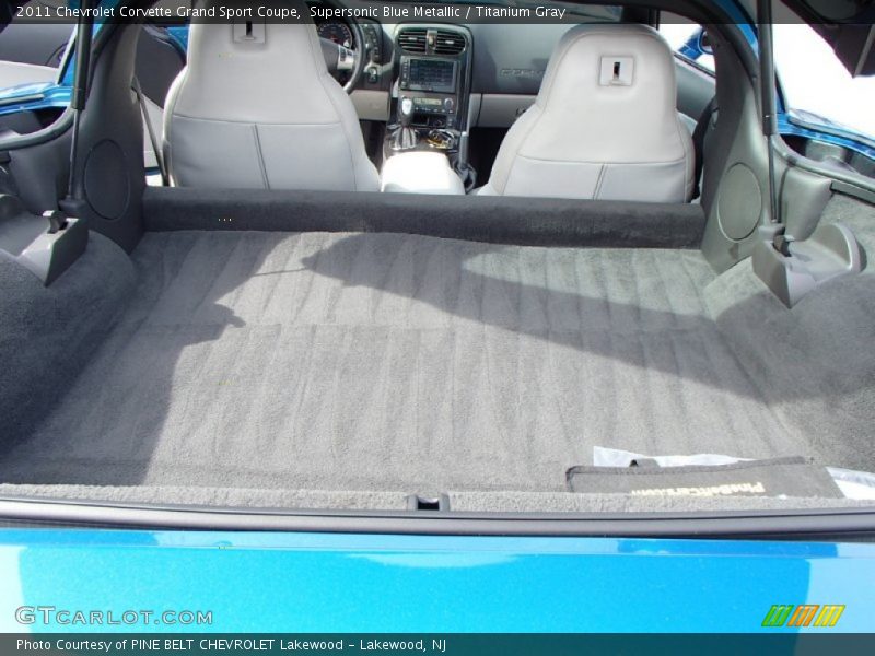 Supersonic Blue Metallic / Titanium Gray 2011 Chevrolet Corvette Grand Sport Coupe