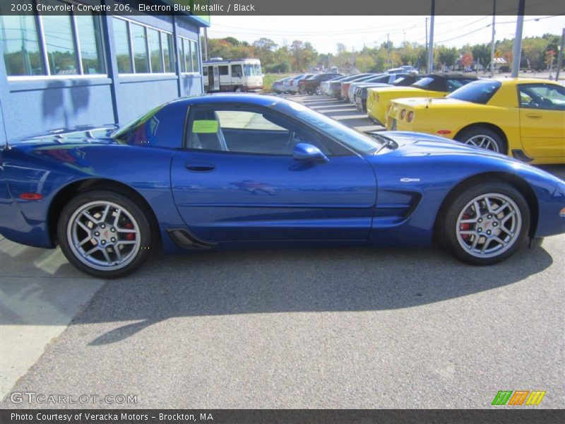 Electron Blue Metallic / Black 2003 Chevrolet Corvette Z06