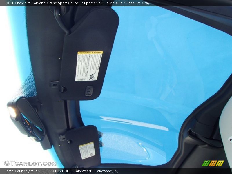 Supersonic Blue Metallic / Titanium Gray 2011 Chevrolet Corvette Grand Sport Coupe