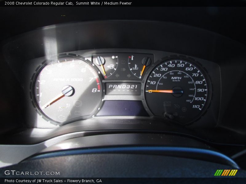 Summit White / Medium Pewter 2008 Chevrolet Colorado Regular Cab
