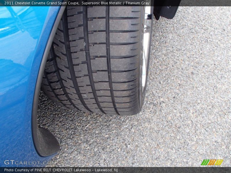 Supersonic Blue Metallic / Titanium Gray 2011 Chevrolet Corvette Grand Sport Coupe