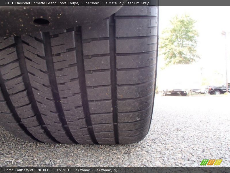 Supersonic Blue Metallic / Titanium Gray 2011 Chevrolet Corvette Grand Sport Coupe