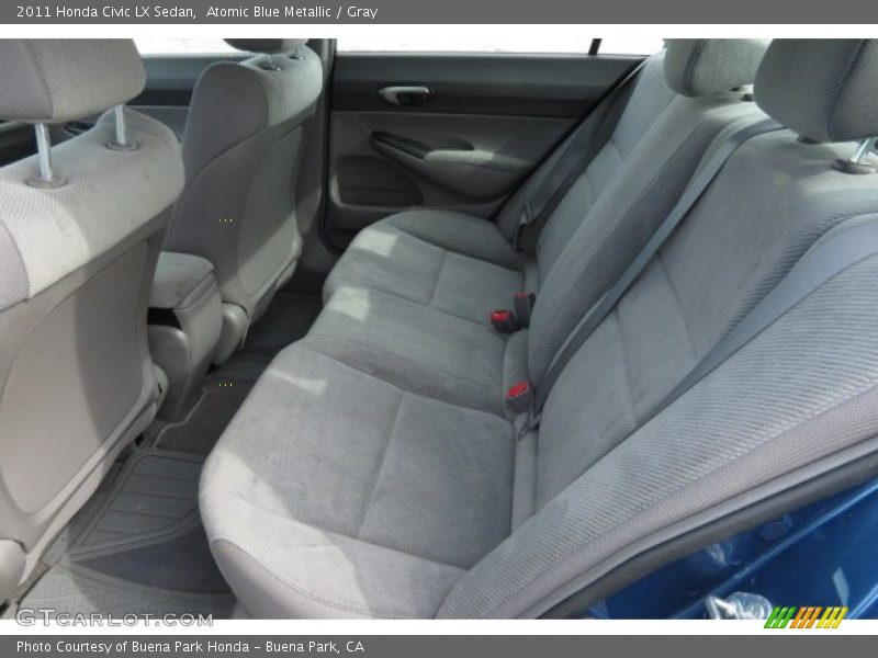 Atomic Blue Metallic / Gray 2011 Honda Civic LX Sedan