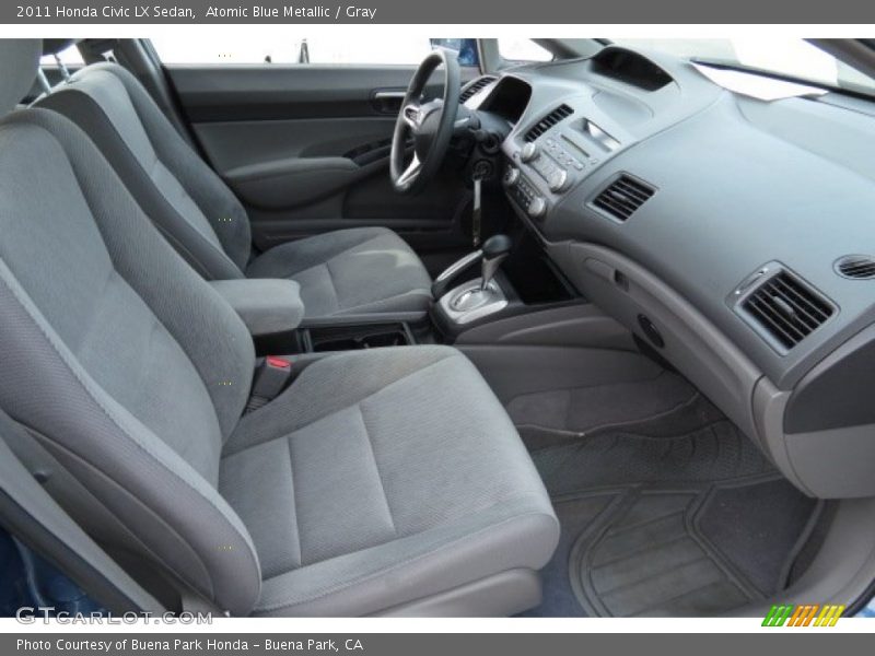 Atomic Blue Metallic / Gray 2011 Honda Civic LX Sedan