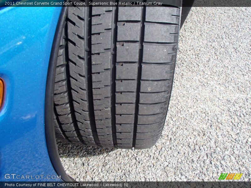 Supersonic Blue Metallic / Titanium Gray 2011 Chevrolet Corvette Grand Sport Coupe