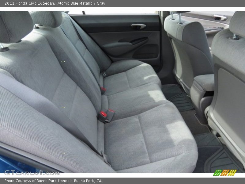 Atomic Blue Metallic / Gray 2011 Honda Civic LX Sedan