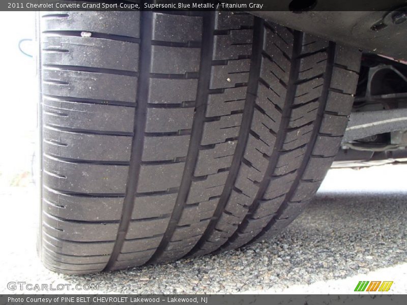 Supersonic Blue Metallic / Titanium Gray 2011 Chevrolet Corvette Grand Sport Coupe