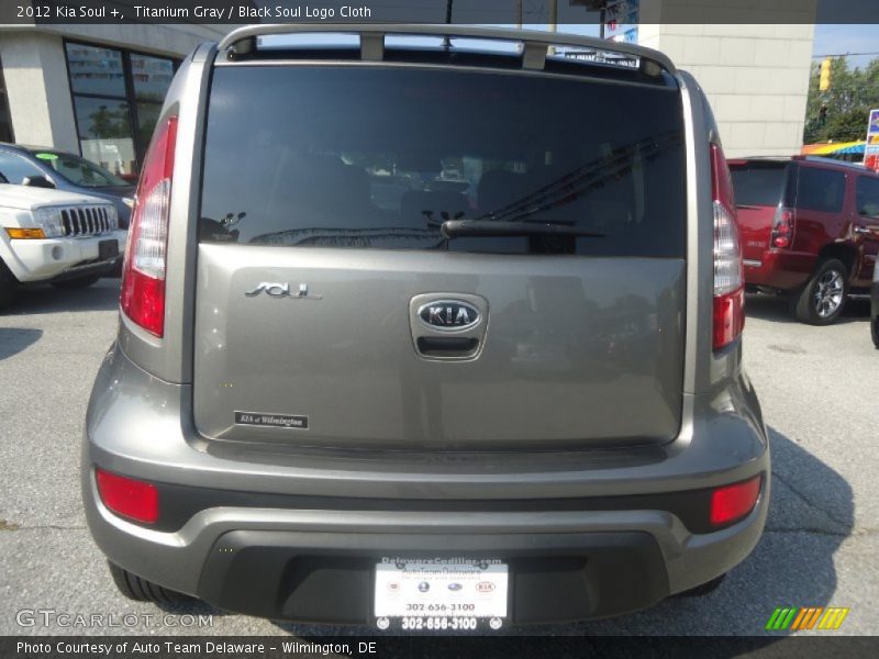 Titanium Gray / Black Soul Logo Cloth 2012 Kia Soul +