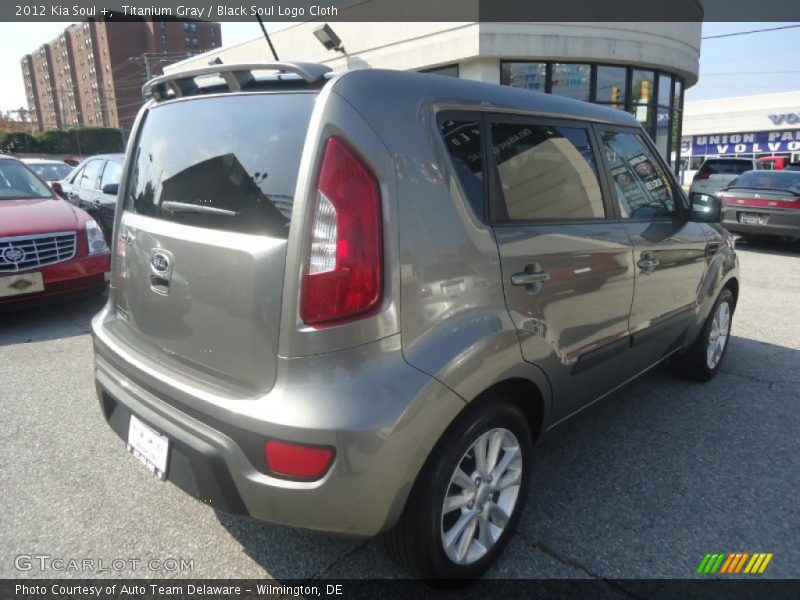 Titanium Gray / Black Soul Logo Cloth 2012 Kia Soul +