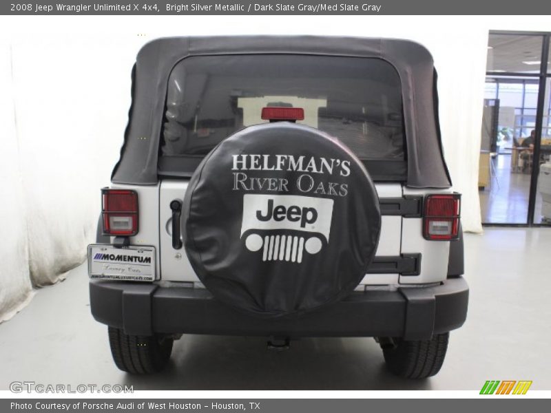 Bright Silver Metallic / Dark Slate Gray/Med Slate Gray 2008 Jeep Wrangler Unlimited X 4x4