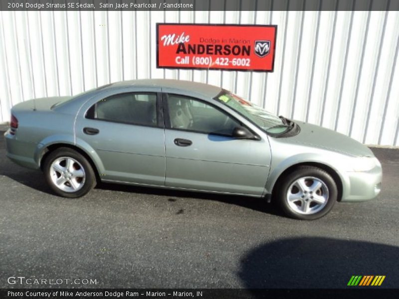 Satin Jade Pearlcoat / Sandstone 2004 Dodge Stratus SE Sedan