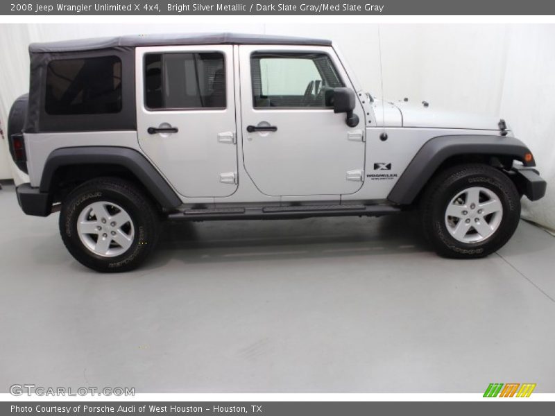 Bright Silver Metallic / Dark Slate Gray/Med Slate Gray 2008 Jeep Wrangler Unlimited X 4x4