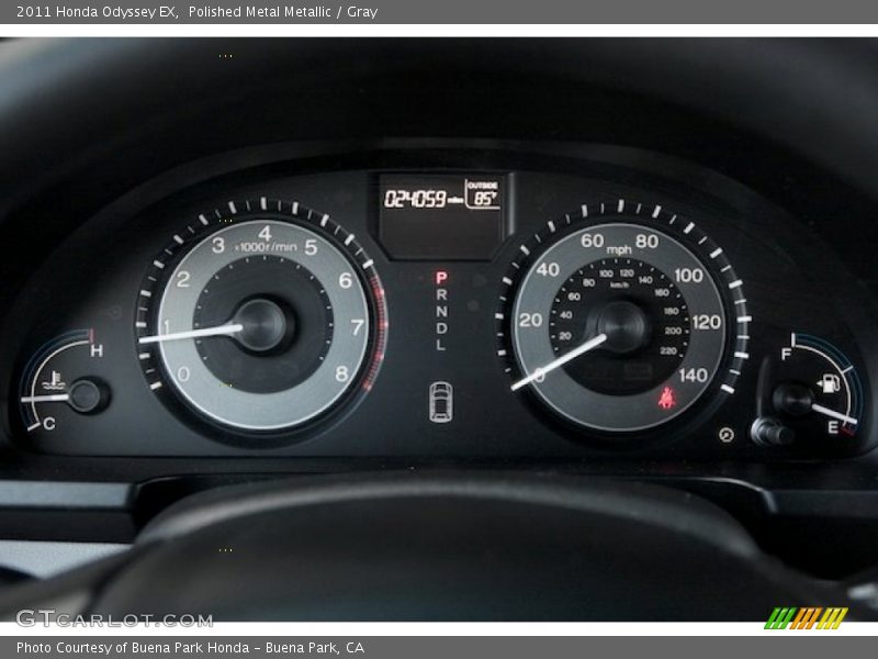 Polished Metal Metallic / Gray 2011 Honda Odyssey EX