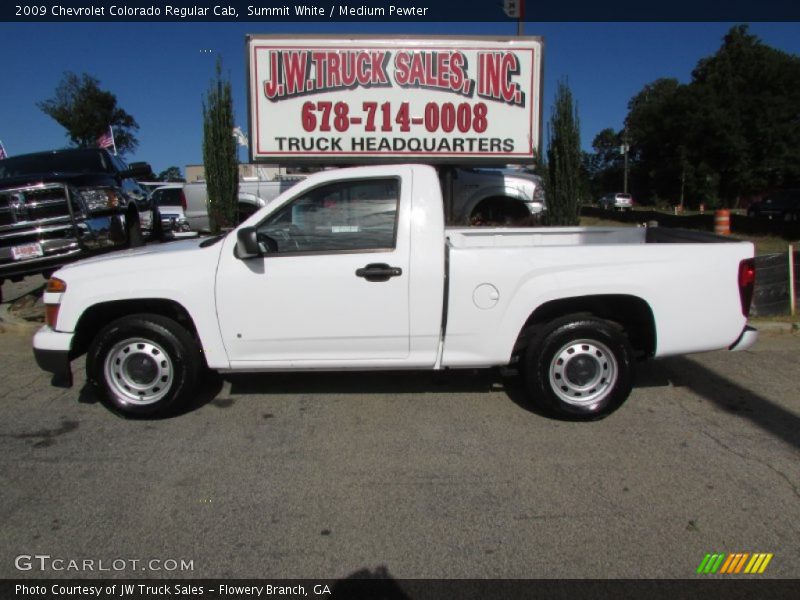 Summit White / Medium Pewter 2009 Chevrolet Colorado Regular Cab
