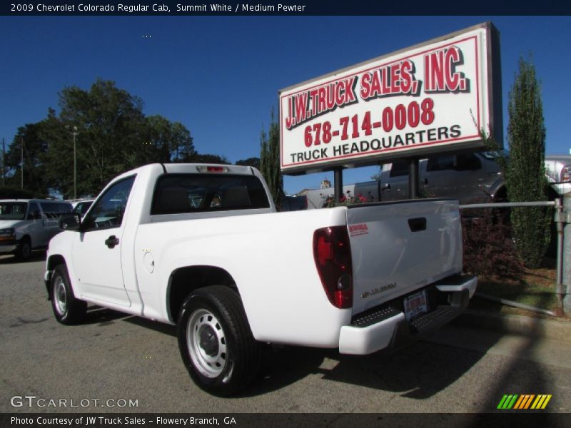 Summit White / Medium Pewter 2009 Chevrolet Colorado Regular Cab