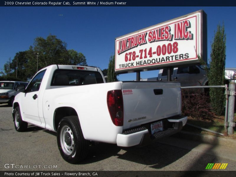 Summit White / Medium Pewter 2009 Chevrolet Colorado Regular Cab