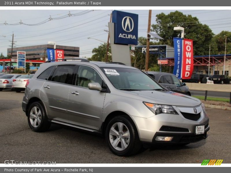 Palladium Metallic / Taupe 2011 Acura MDX Technology