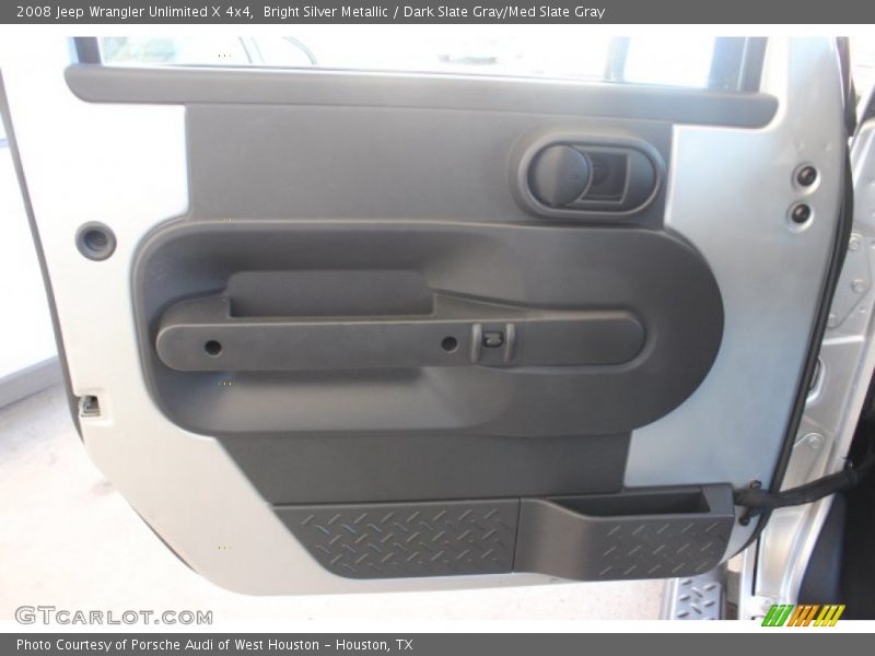Bright Silver Metallic / Dark Slate Gray/Med Slate Gray 2008 Jeep Wrangler Unlimited X 4x4
