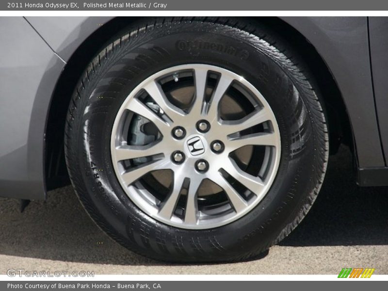 Polished Metal Metallic / Gray 2011 Honda Odyssey EX