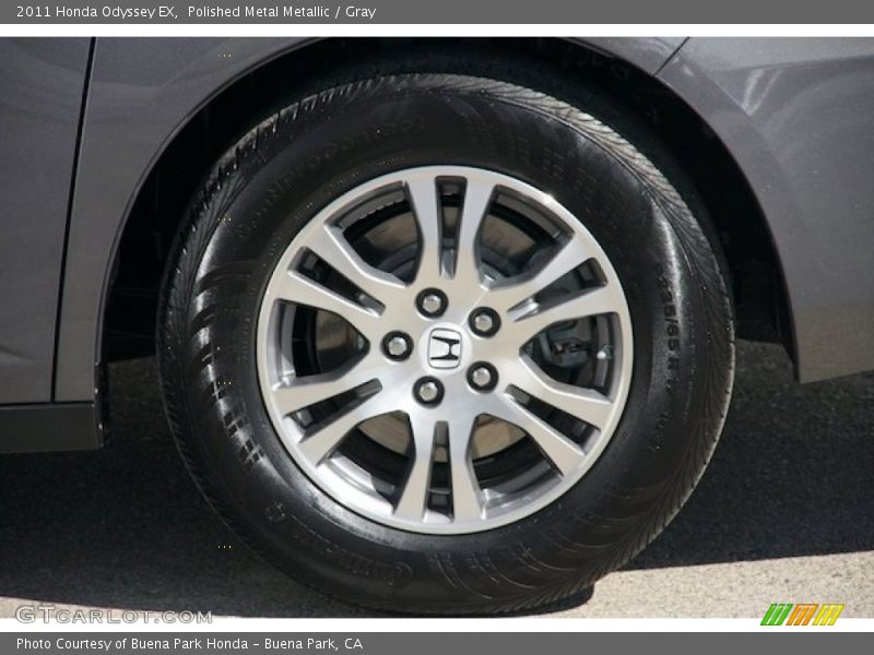 Polished Metal Metallic / Gray 2011 Honda Odyssey EX