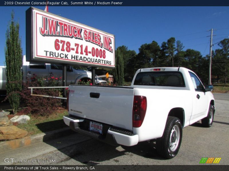 Summit White / Medium Pewter 2009 Chevrolet Colorado Regular Cab