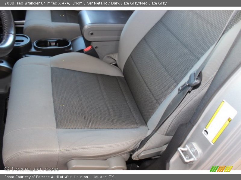 Bright Silver Metallic / Dark Slate Gray/Med Slate Gray 2008 Jeep Wrangler Unlimited X 4x4