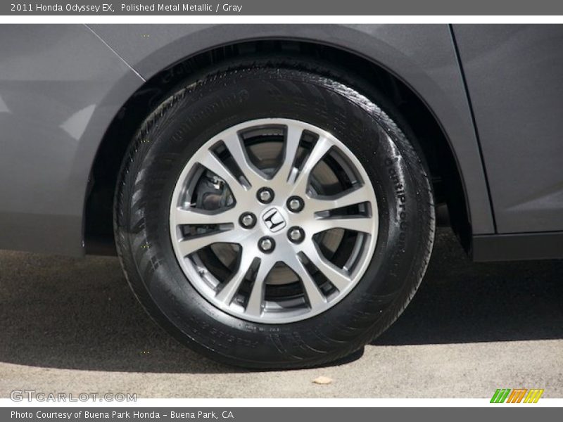 Polished Metal Metallic / Gray 2011 Honda Odyssey EX