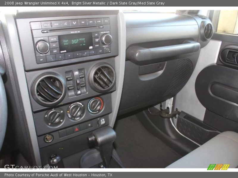 Bright Silver Metallic / Dark Slate Gray/Med Slate Gray 2008 Jeep Wrangler Unlimited X 4x4