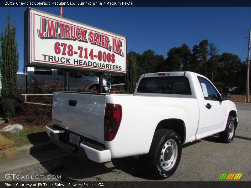 Summit White / Medium Pewter 2009 Chevrolet Colorado Regular Cab