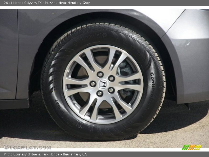 Polished Metal Metallic / Gray 2011 Honda Odyssey EX