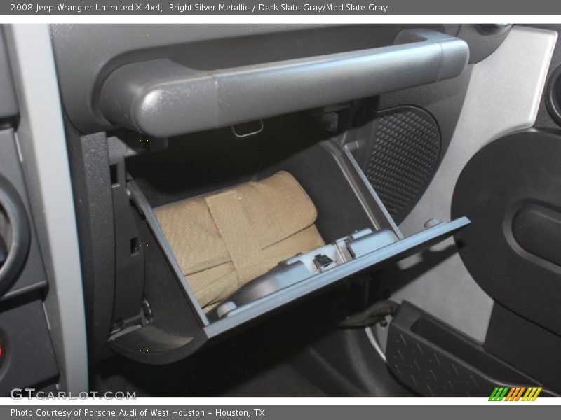Bright Silver Metallic / Dark Slate Gray/Med Slate Gray 2008 Jeep Wrangler Unlimited X 4x4
