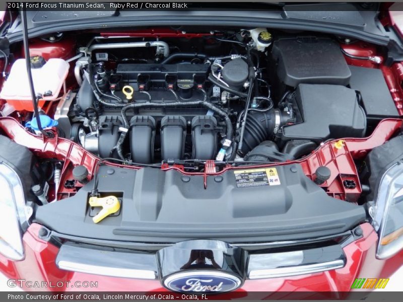 Ruby Red / Charcoal Black 2014 Ford Focus Titanium Sedan