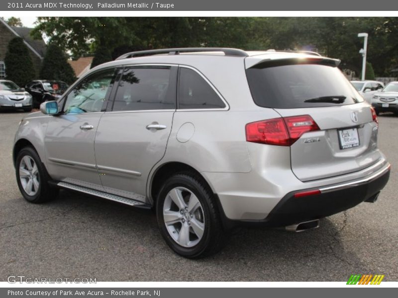 Palladium Metallic / Taupe 2011 Acura MDX Technology