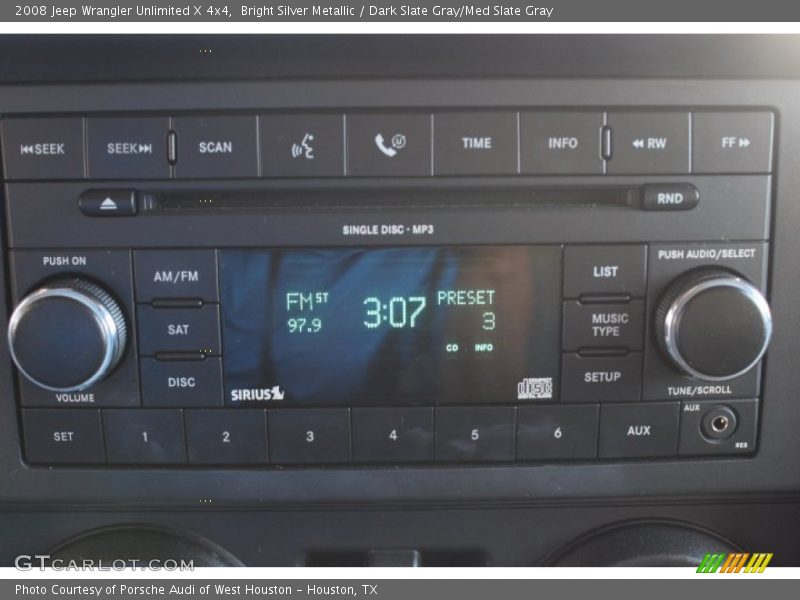 Bright Silver Metallic / Dark Slate Gray/Med Slate Gray 2008 Jeep Wrangler Unlimited X 4x4