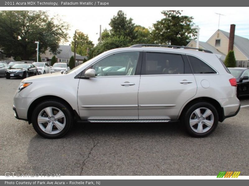 Palladium Metallic / Taupe 2011 Acura MDX Technology