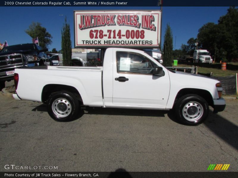 Summit White / Medium Pewter 2009 Chevrolet Colorado Regular Cab