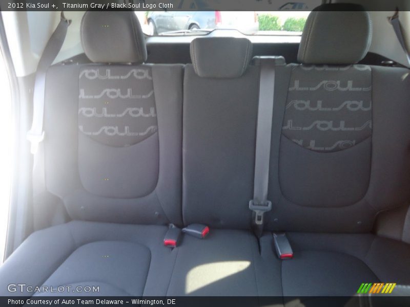 Titanium Gray / Black Soul Logo Cloth 2012 Kia Soul +